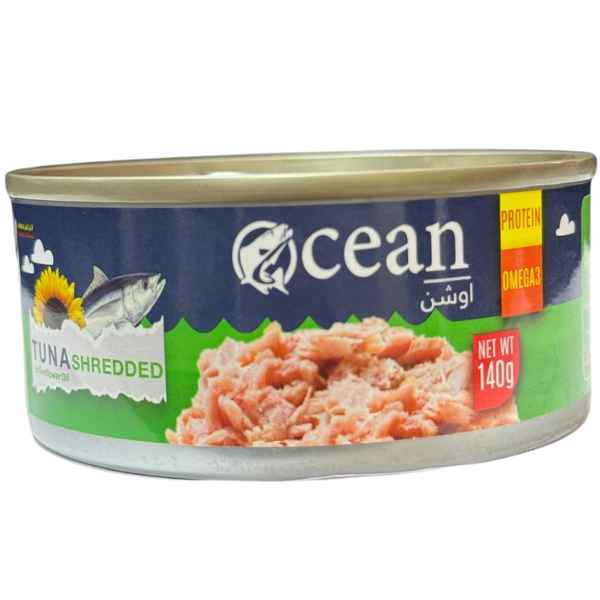 OCEAN Shredded Tuna is a 100% natural 140 grams