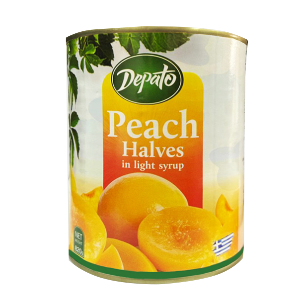 Depato Peach compote halves in light syrup