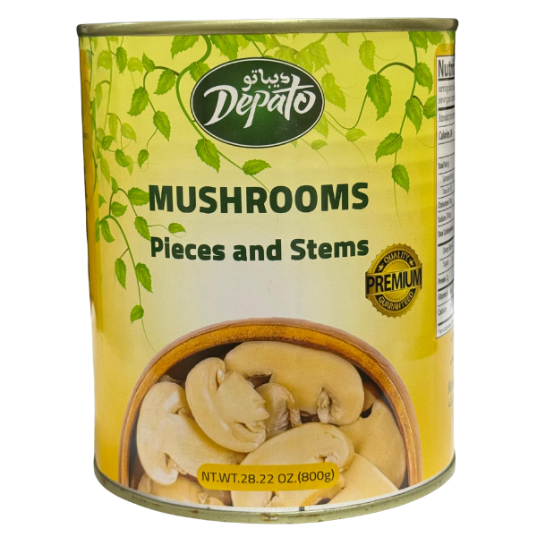 DEPATO Mushrooms | 800g | Steamed Pieces | order now