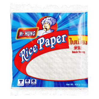 Rice Paper Circles 22cm 454g | Gluten-Free | Fresh Spring Rolls