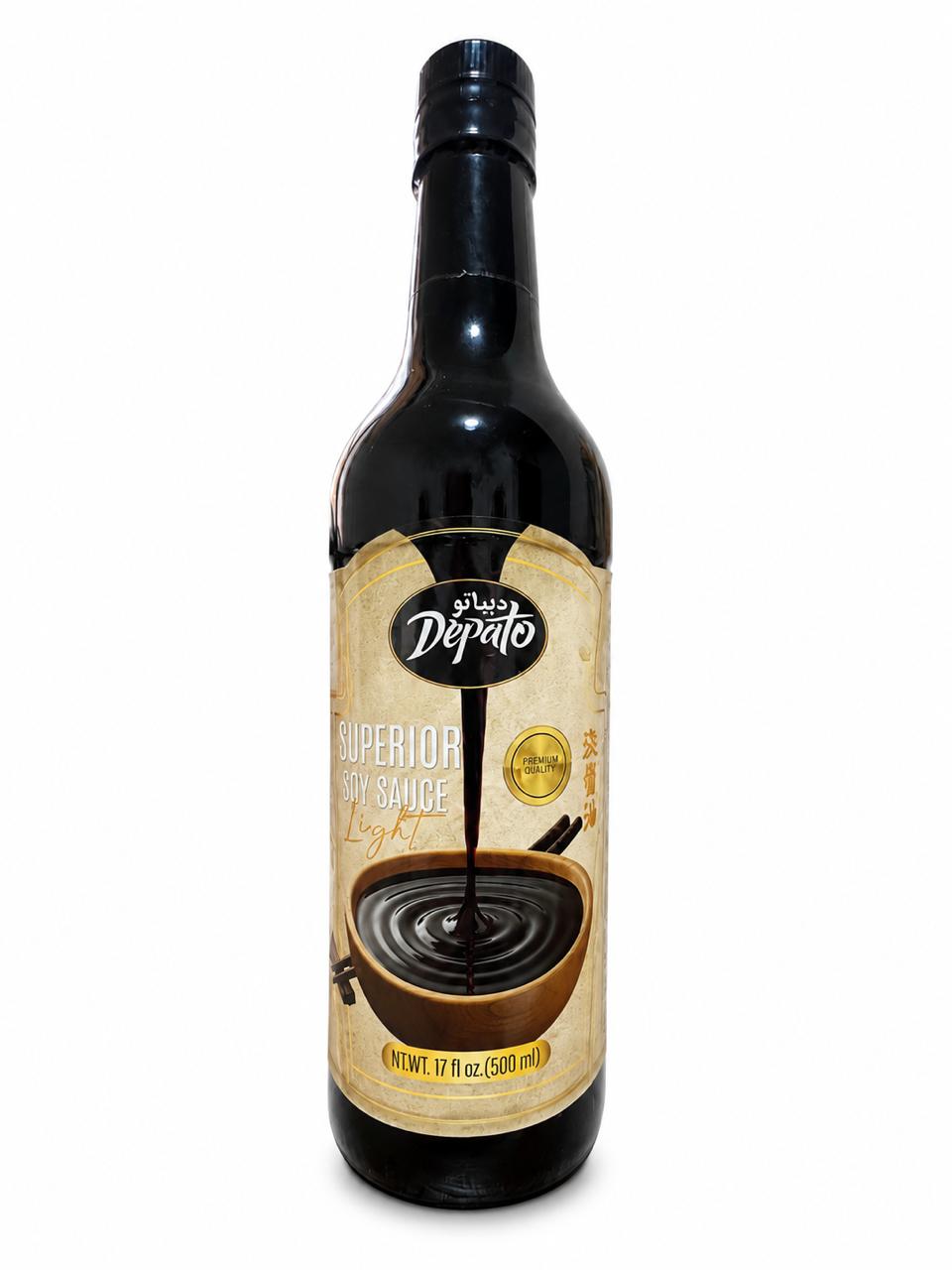 صلصة الصويا الخفيفة ديباتو ٥٠٠ مل | جودة عالية | خالية من الكحول DEPATO Light Soy Sauce 500ml | High Quality | No Alcohol