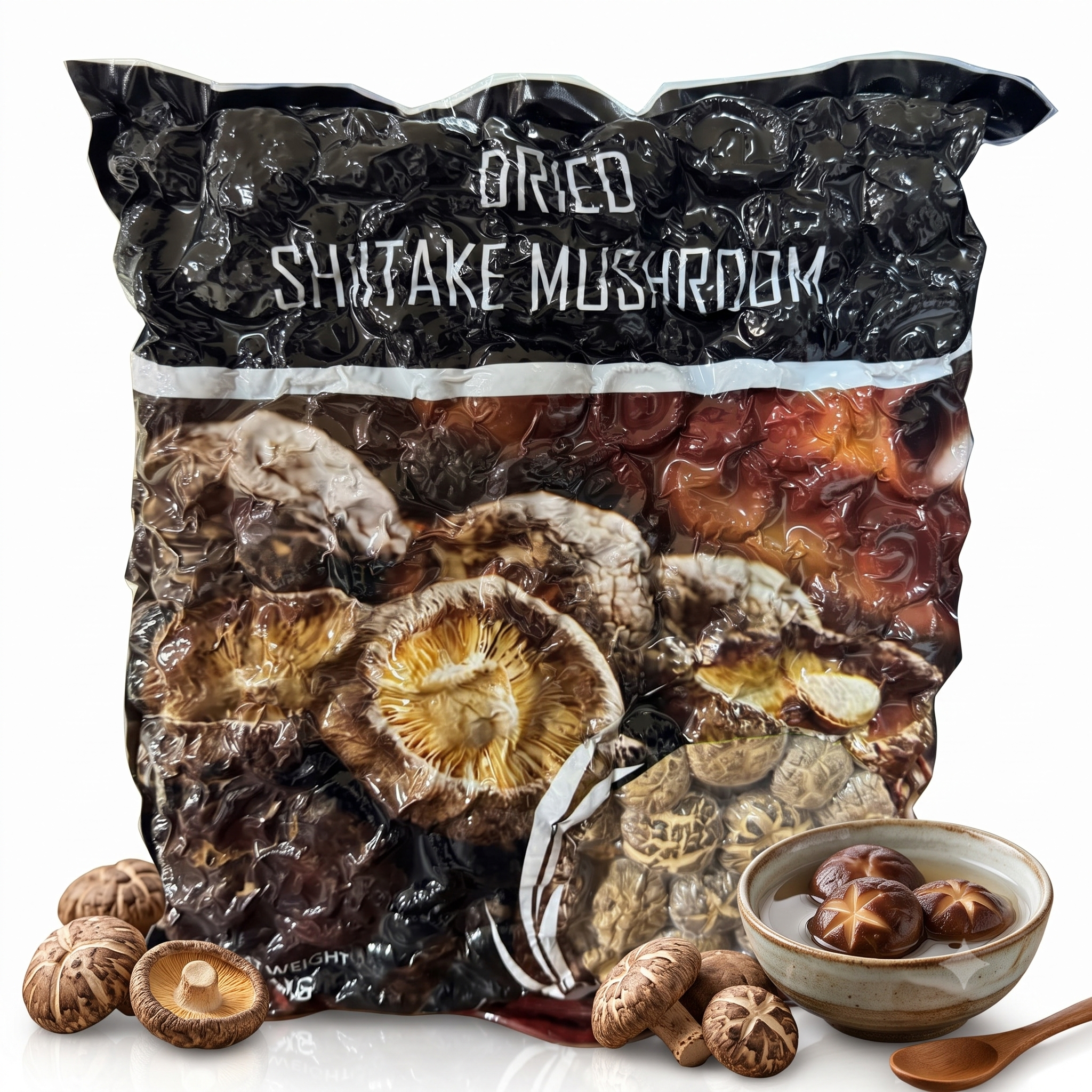 BUY4U Dried Shiitake Mushrooms | 1kg | High-Quality |