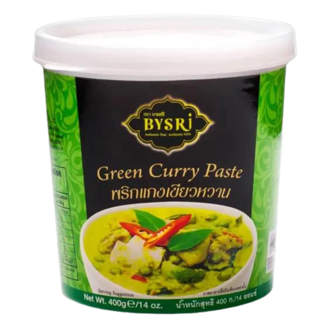 BYSRI Green Curry Paste 400g | Authentic Thai Flavor | Aromatic & Spicy BYSRI Green Curry Paste 400g | Authentic Thai Flavor | Aromatic & Spicy