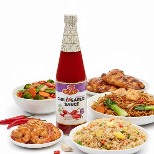 MR HUNG Chili Garlic Sauce 700ml | Spicy & Savory | Versatile Asian Condiment - photo 2