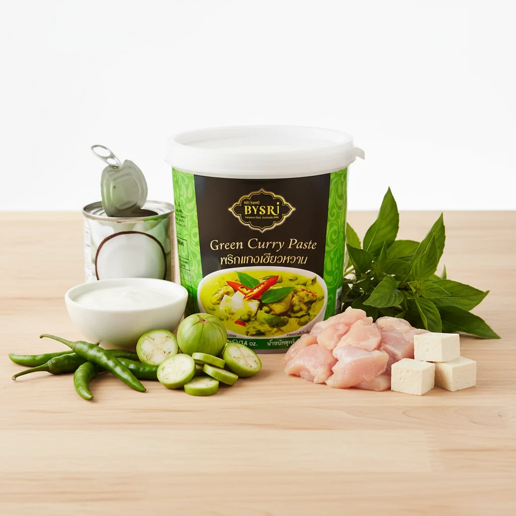BYSRI Green Curry Paste 400g | Authentic Thai Flavor | Aromatic & Spicy – photo 2 BYSRI Green Curry Paste 400g | Authentic Thai Flavor | Aromatic & Spicy - photo 2