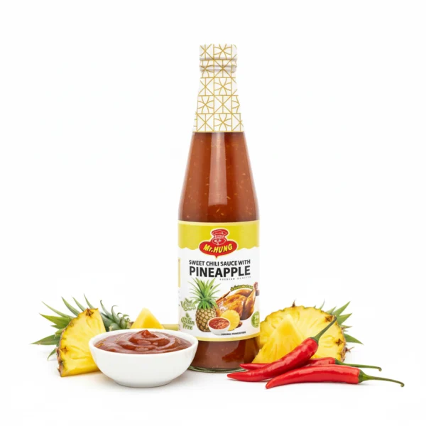 MR HUNG Sweet Chili Sauce with Pineapple 700ml | Tropical & Tangy | Versatile - photo 2