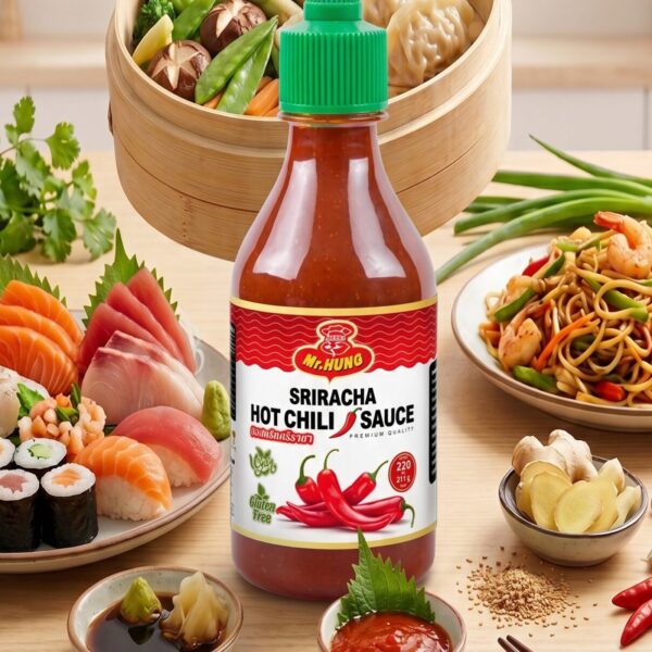 MR HUNG Sriracha Hot Chili Sauce 220ml | Authentic Flavor | Spicy Kick - photo 2