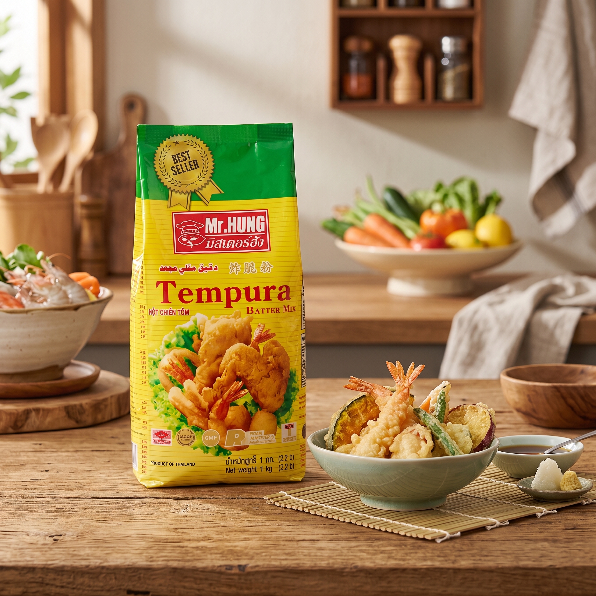 MR HUNG Tempura Batter Mix 1kg | Crispy & Light | Authentic Japanese - photo 3 MR HUNG Tempura Batter Mix 1kg | Crispy & Light | Authentic Japanese - photo 3