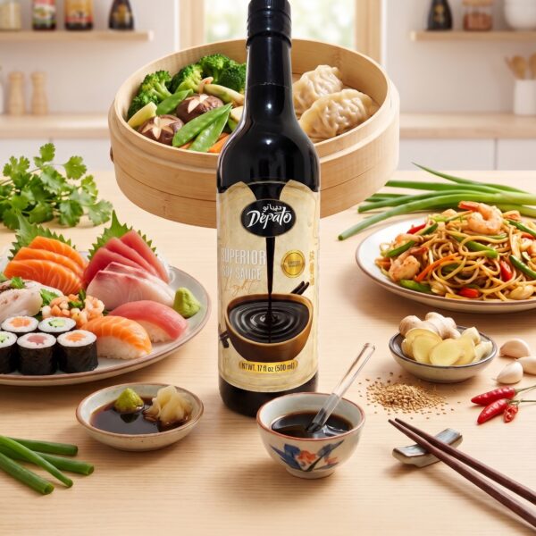 DEPATO Light Soy Sauce 500ml | High Quality | No Alcohol - photo 3